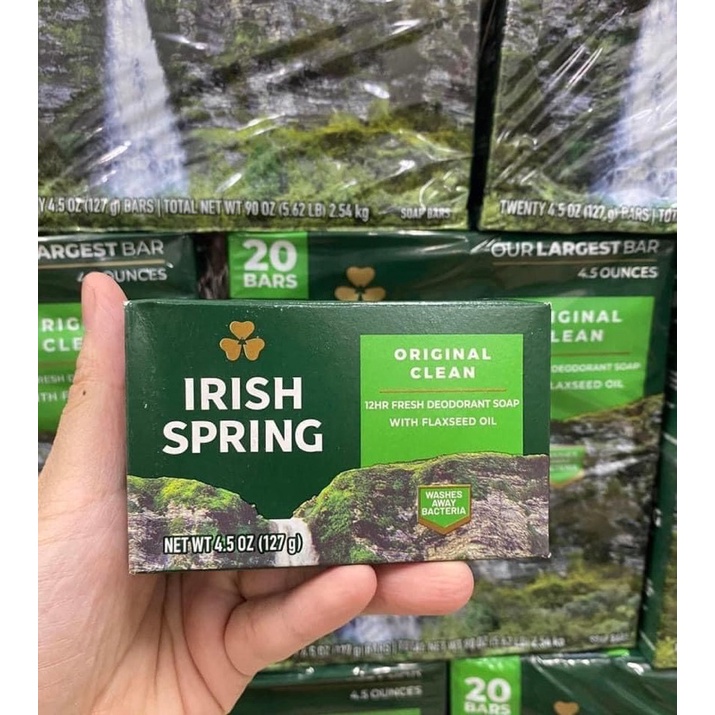 XÀ BÔNG IRIS SPRING ORIGINAL FLAXSEES OIL LỐC (20 CỤC )