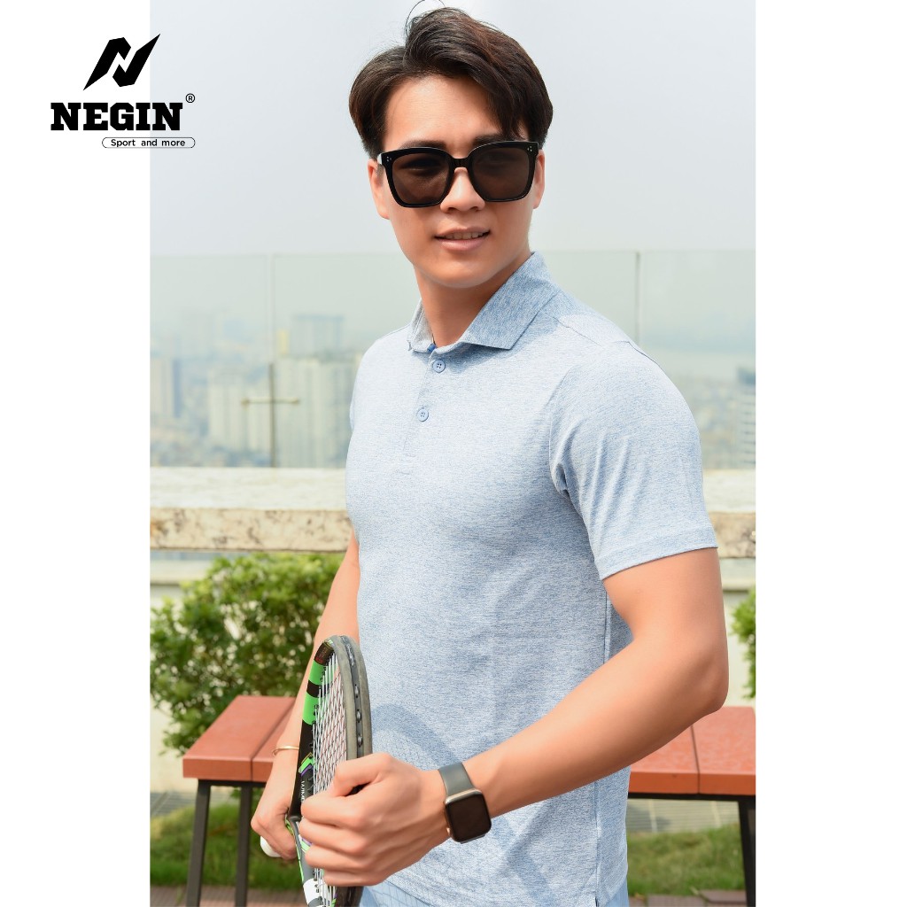 Áo Polo Thể Thao Thời Trang Nam Chính Hãng NEGIN Thiết Kế Đơn Giản Basic, Chất Liệu Thoáng Mát thấm Hút Mồ Hôi AG310