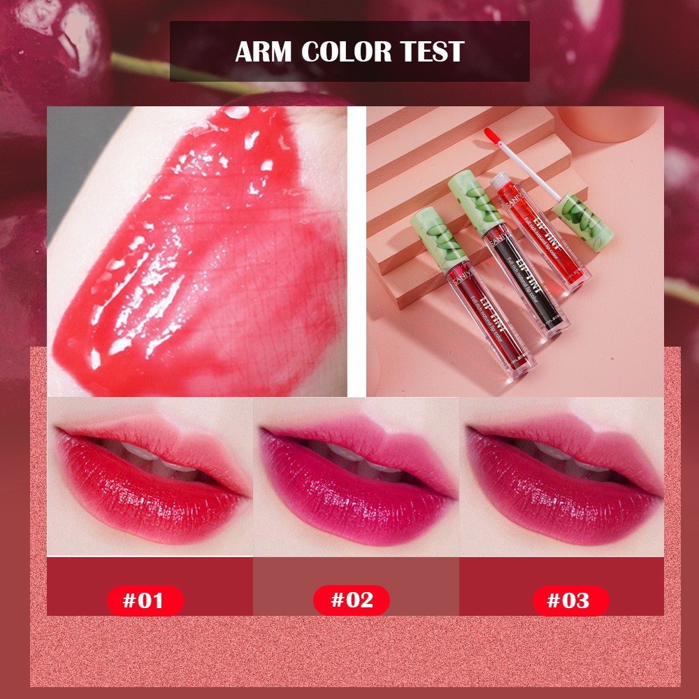 [Hàng mới về] Son tint SANIYE chiết xuất từ lô hội chống thấm nước 3 màu sắc tùy chọn L1139 | BigBuy360 - bigbuy360.vn