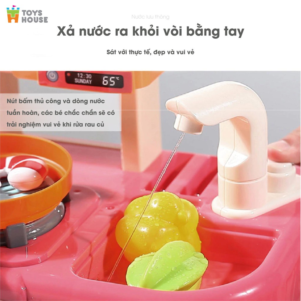 Bộ nhà bếp nấu nướng có vòi nước và bảng vẽ Toyshouse 889-169: đồ chơi hướng nghiệp cho bé