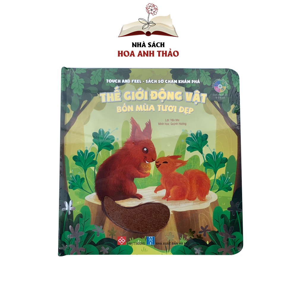 Sách - Sờ chạm khám phá Thế giới động vật phát triển giác quan của trẻ (Bộ 2 quyển)