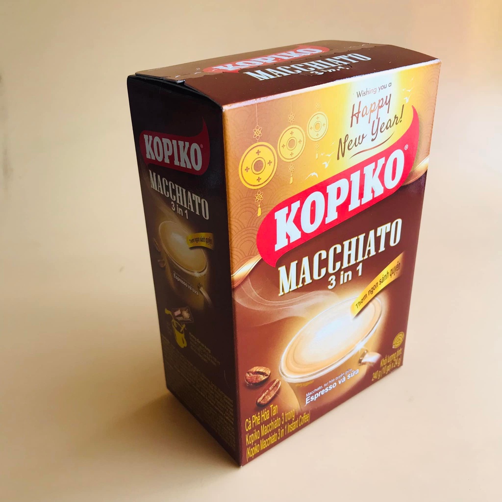 Cà phê sữa hòa tan KOPIKO MACCHIATO hộp 240g