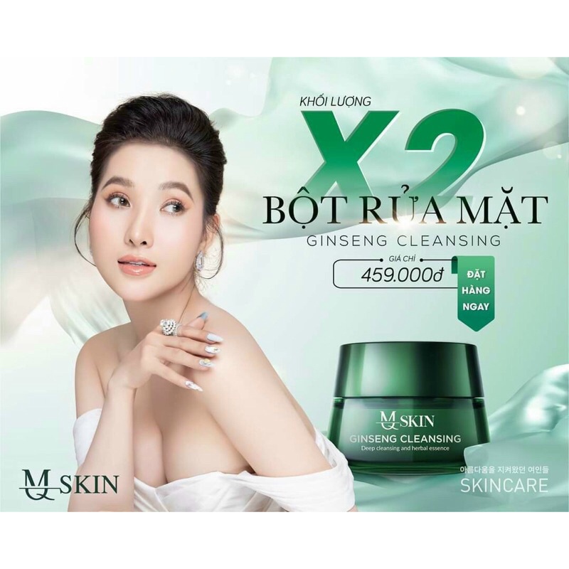 BỘT RỬA MẶT NHÂN SÂM MQ-SKIN (kết hợp cùng tái tạo da)