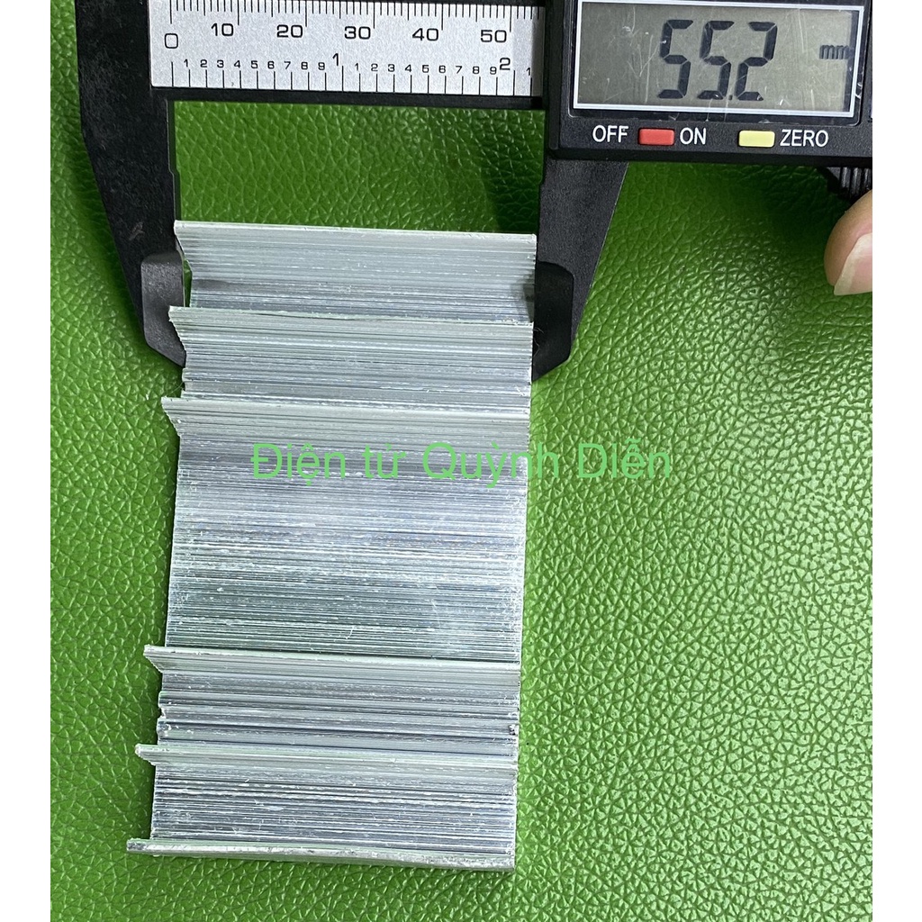 Nhôm Tản Nhiệt 6 Cánh 95x55x17mm - linh kiện điện tử QUỲNH DIỄN