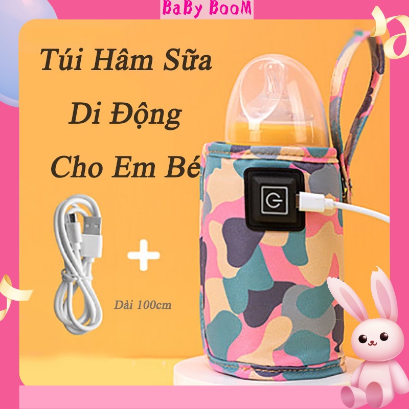 Túi Hâm Sữa Di Động ủ Bình Sữa Thông Minh Giữ Nhiệt Bình Bằng USB Cho Bé Phù Hợp Với Tất Cả Các Loại Bình