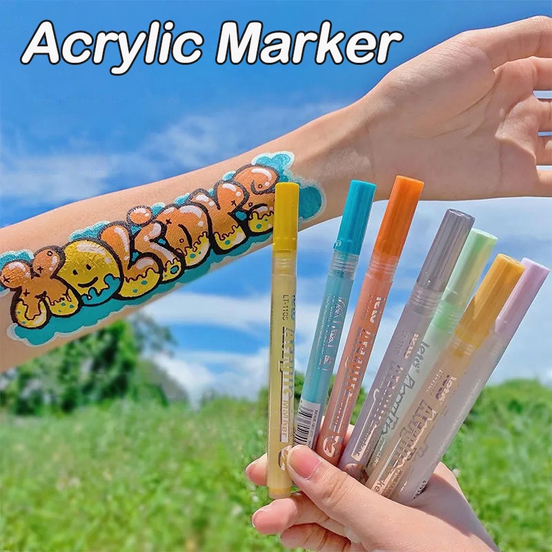 Bút Đánh Dấu Acrylic Nhiều Màu Sắc Dành Cho Học Sinh DIY