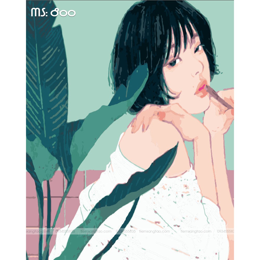 Tranh sơn dầu tự tô màu theo số mẫu THƯ GIÃN Madoca | BigBuy360 - bigbuy360.vn