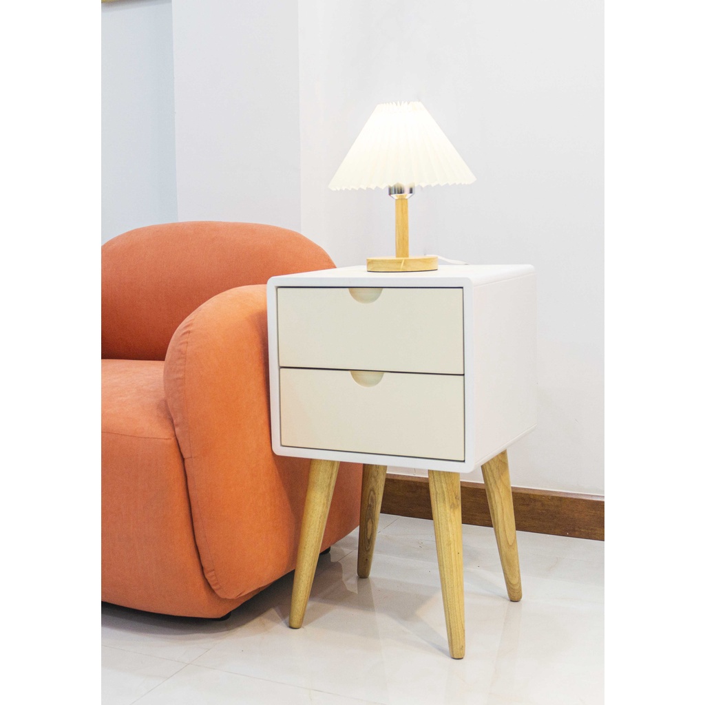 Tab đầu giường TARA - Tủ ngăn kéo gỗ thông cao cấp thương hiệu MW FURNITURE