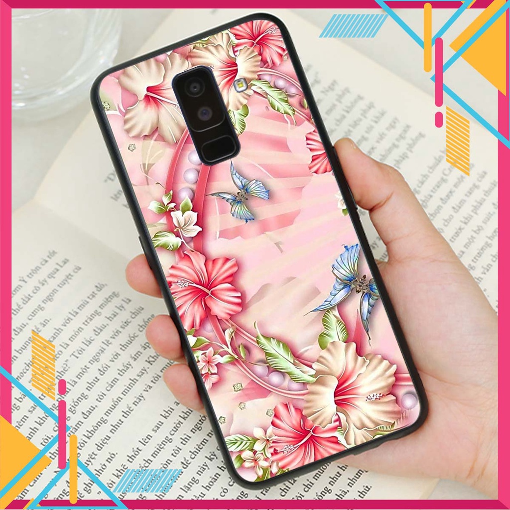 Ốp lưng Samsung A6 PLUS in hình hoa xinh xắn, hiện đại , thời trang ,phong cách