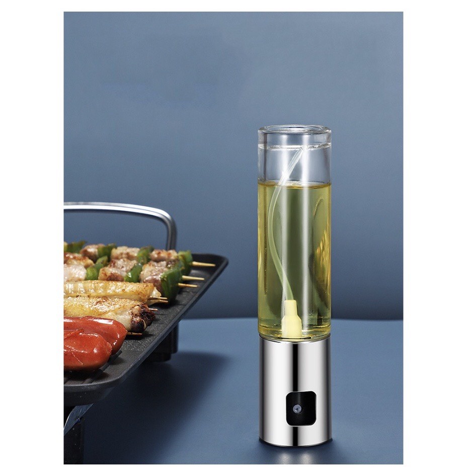 Bình Xịt Dầu Cầm Tay Để Nấu Ăn - BBQ, Salad, Nướng, Rang, Nướng, Chiên, Chai Thủy Tinh