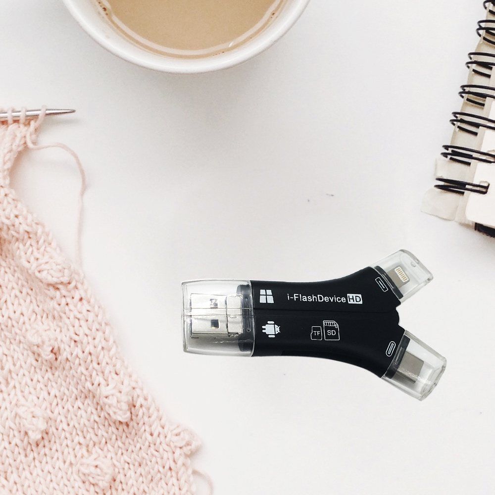 Đầu Đọc Thẻ Nhớ Micro Sd Đa Năng Lesonss 4 Trong 1