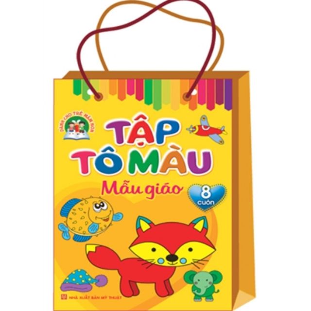 Sách - Tập tô màu Mẫu giáo ( Túi 8 Cuốn)