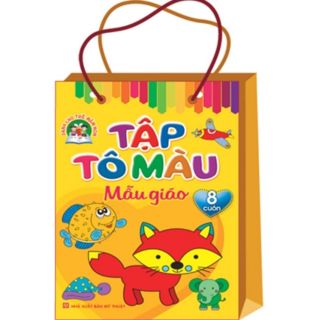 Sách - Tập tô màu Mẫu giáo ( Túi 8 Cuốn)