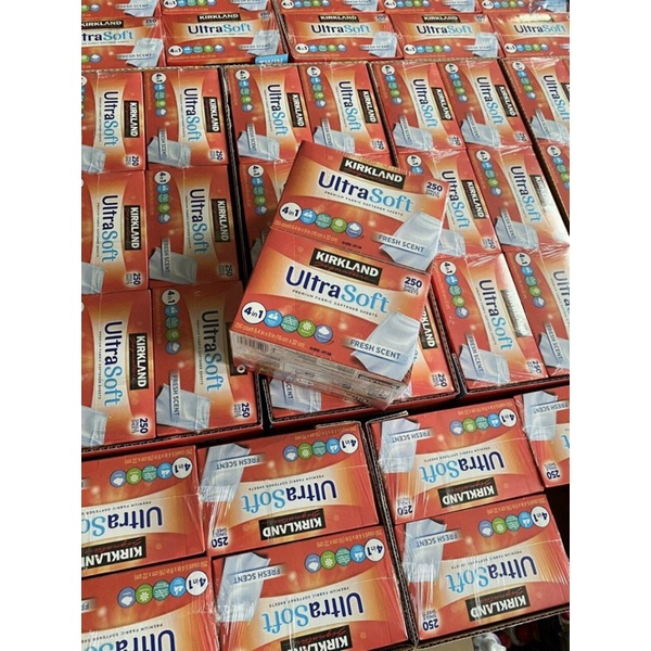 Giấy thơm quần áo Kirkland UltraSoft 250 tờ (1 pack)
