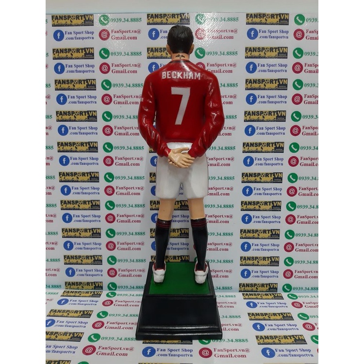 Tượng cầu thủ Beckham 7 Manchester United 2019 2020 home Treble 1999 figure bóng đá handmade