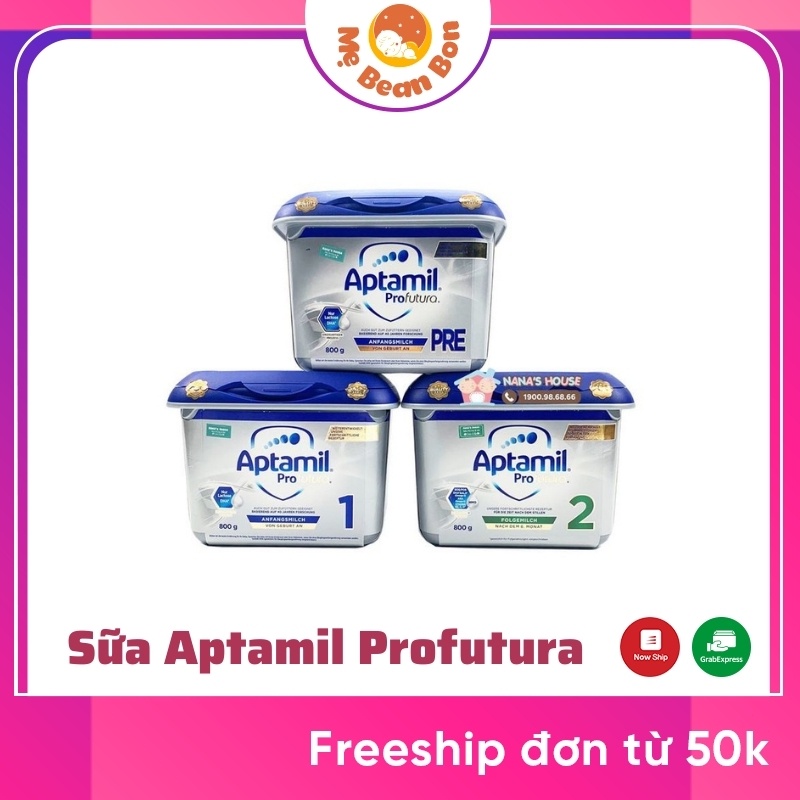 Sữa Aptamil Profutura của Đức Mẫu Mới đủ loại Aptamil Pre Aptamil số 1 Và Aptamil số 2 800G cho bé từ sơ sinh