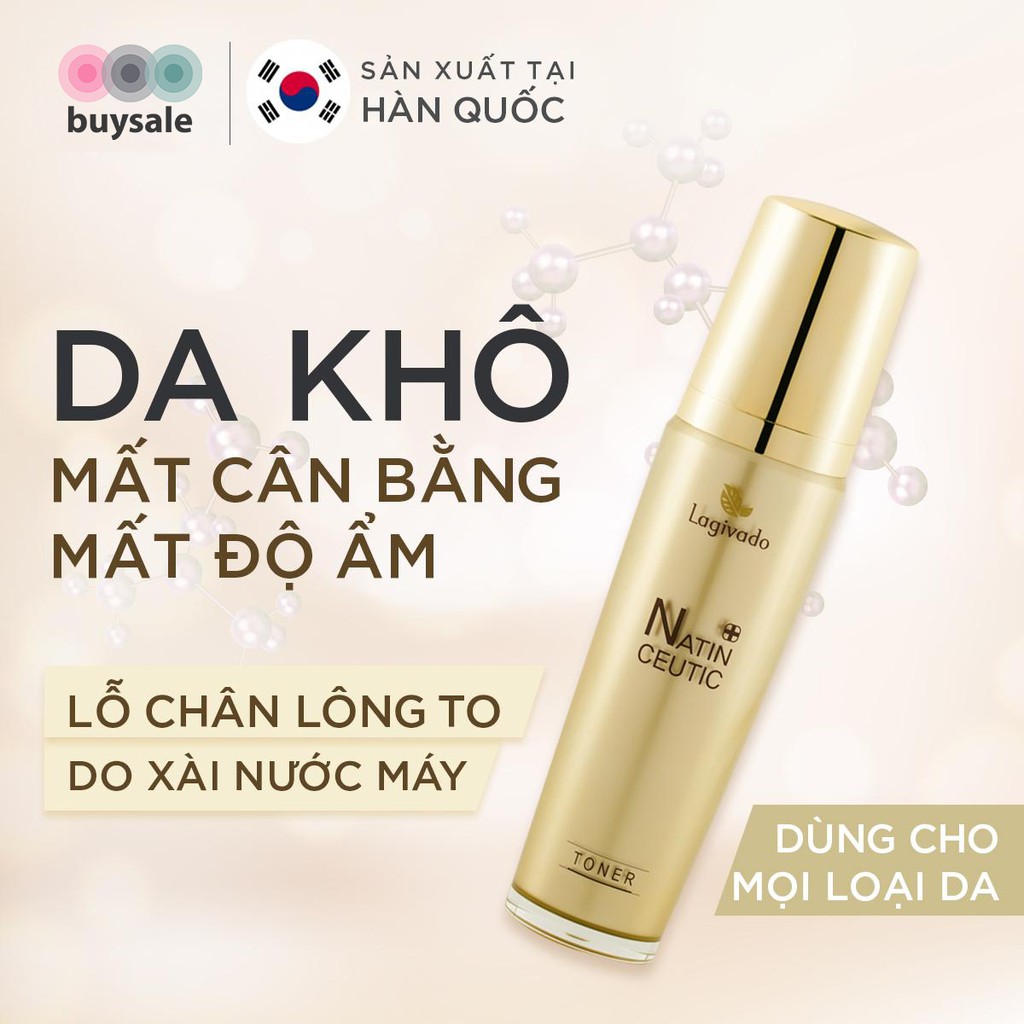 Nước hoa hồng trẻ hoá da HÀN QUỐC NATIN CEUTIC TONER 120 ml - Buysales