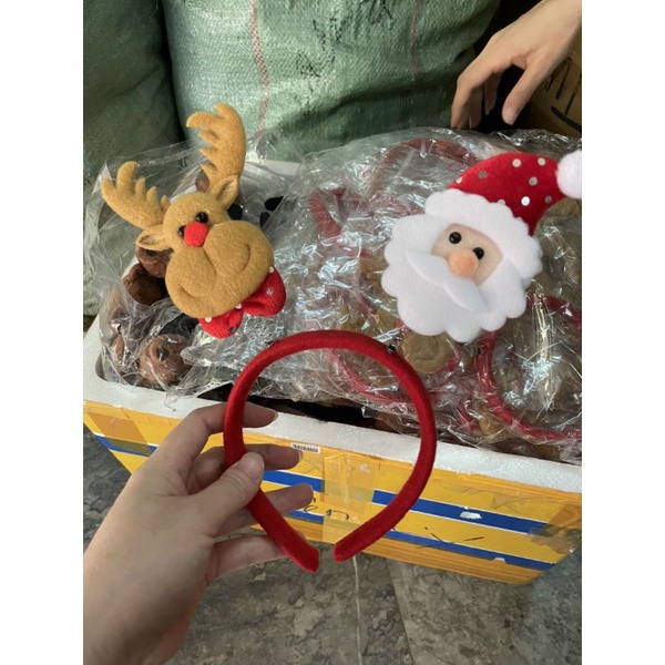 Bờm Noel,băng đô cài tóc mùa giáng sinh siêu xinh