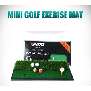 [Chính hãng ] Thảm swing golf mini 33x63cm PGM- Double Grass mini Hitting Mat