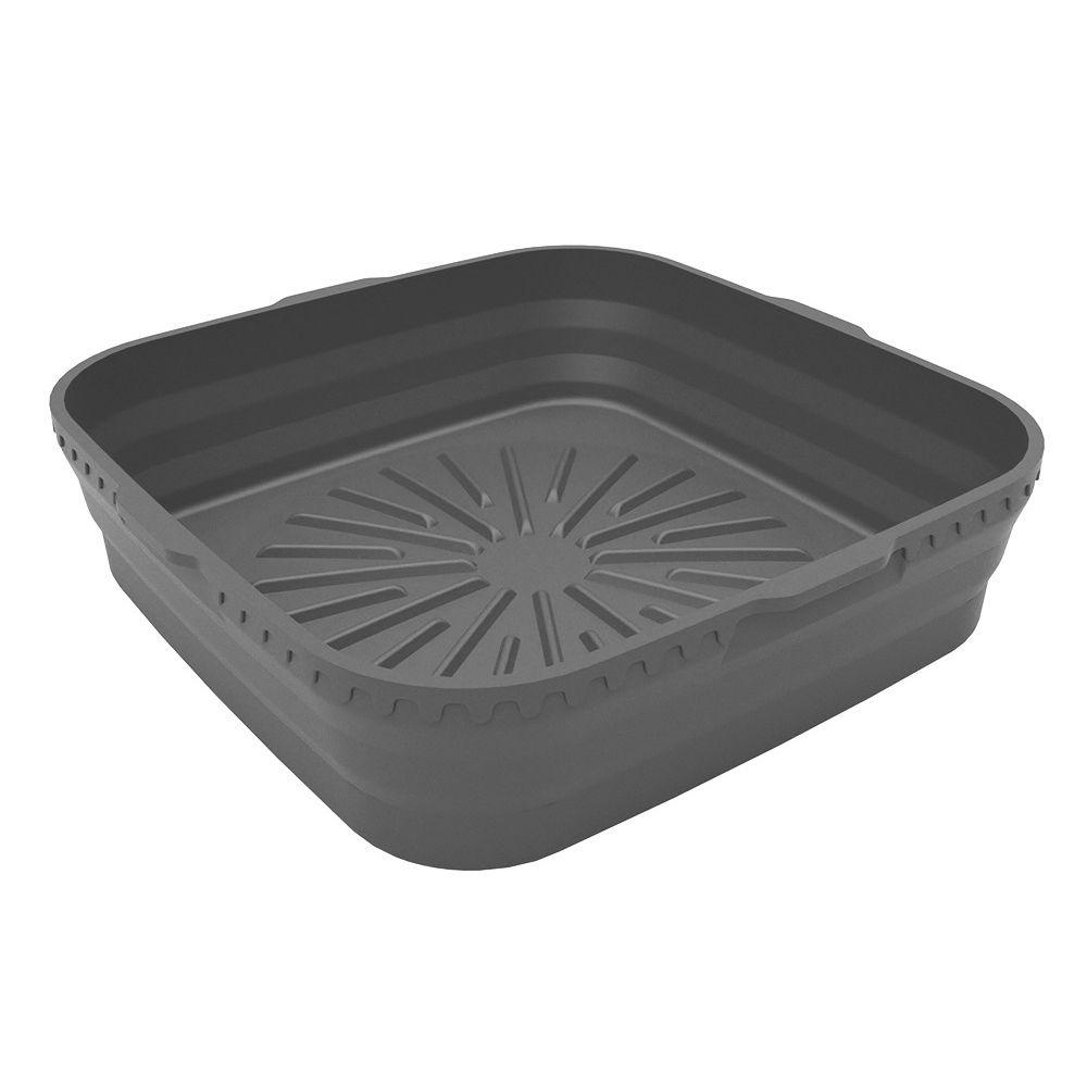 YVE Giỏ Silicon Mềm Hình Vuông Có Thể Tái Sử Dụng Đựng Bánh Pizza