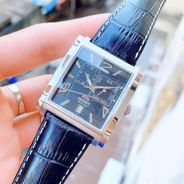 Đồng hồ nam Orient FETAC004B máy Automatic, dây da, lịch ngày, lịch thứ, case 36x44mm