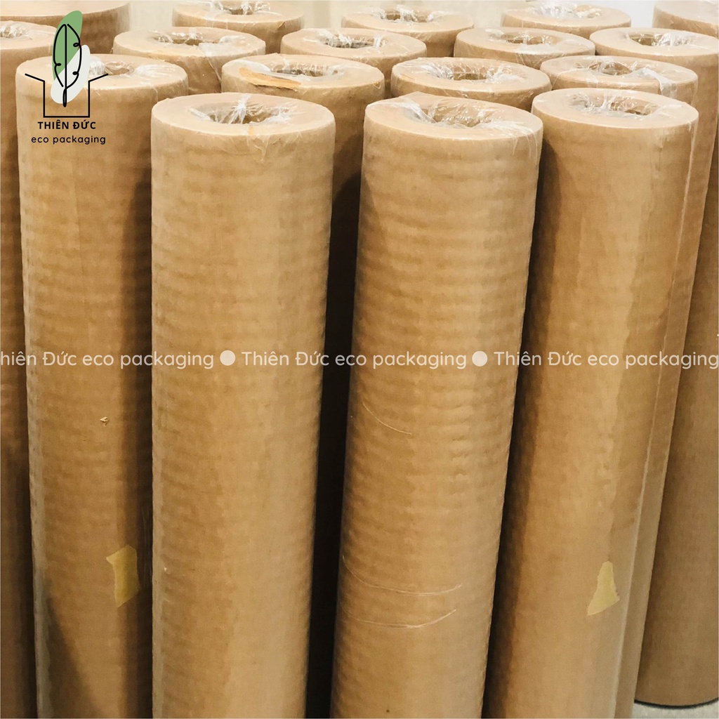 THAY THẾ XỐP HƠI – Cuộn giấy xi măng bọc hàng khổ 50cm dài 30 mét và 100 mét tổ ong kraft – Thân thiện môi trường