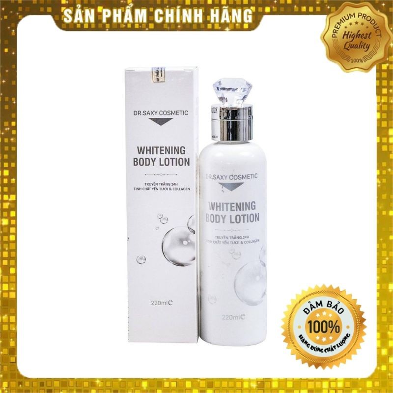 Truyền Trắng Toàn Thân 24h Whitening Body Lotion 100ml - Dr.Saxy Comestic Hàn Quốc