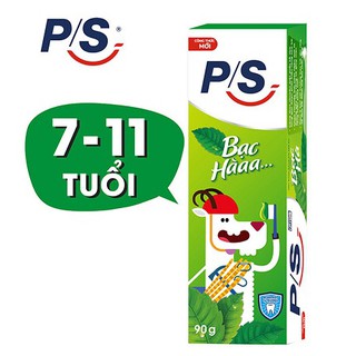 Kem đánh răng p/s bạc hà dịu nhẹ trẻ em 7-11 tuổi