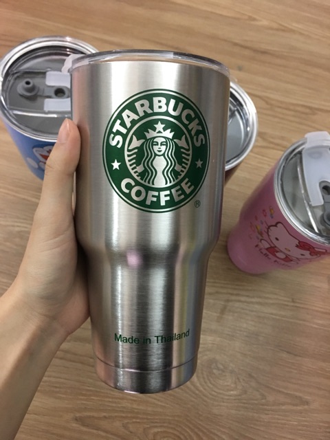 LY GIỮ NHIỆT STARBUCK kèm 2 ống hút inox, túi giữ nhiệt và dụng cụ cọ rửa _Giá Rẻ