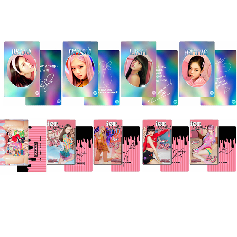 Bộ thẻ ảnh hình thành viên nhóm nhạc Blackpink KPOP PVC