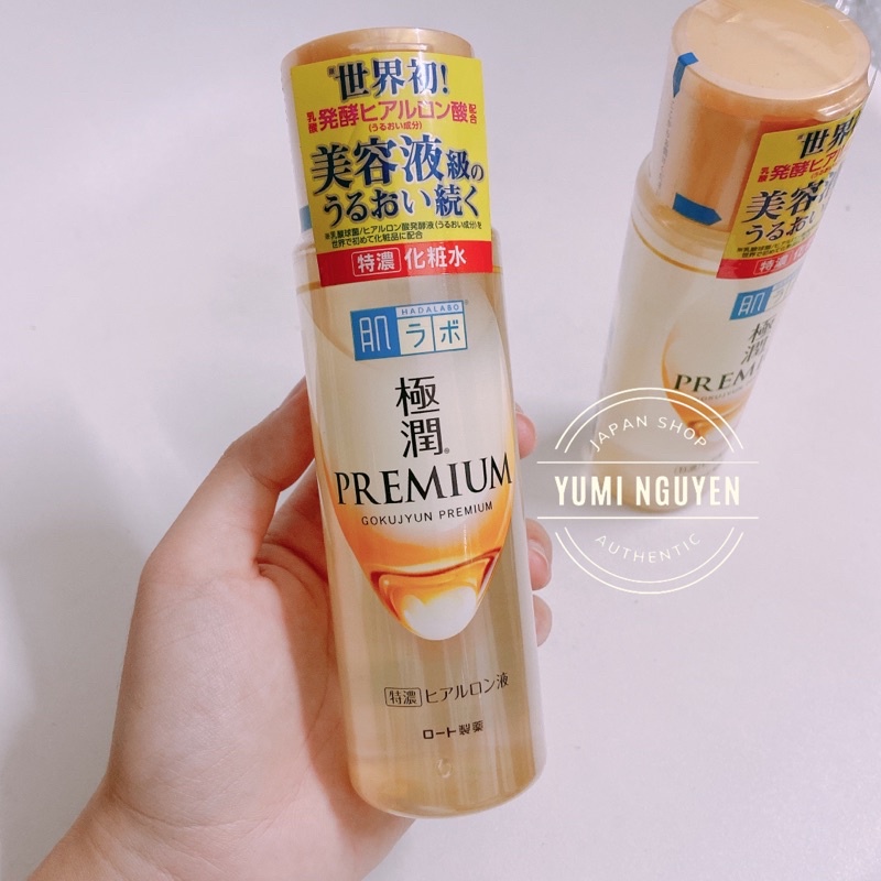 Toner Hadalabo Premium Màu Vàng