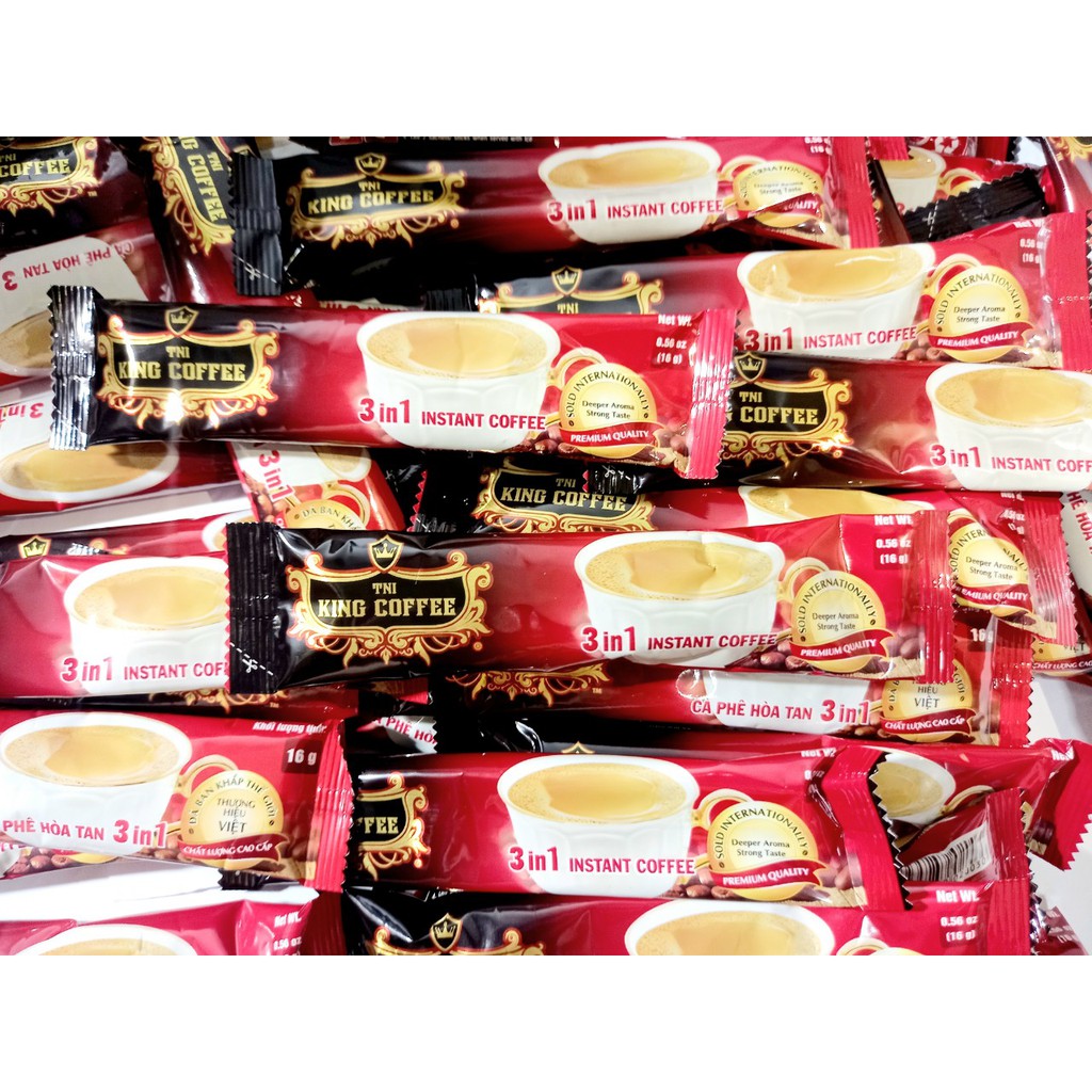 88 Gói King Cà Phê Hòa Tan 3in1 Gói 16gr, 10/2024