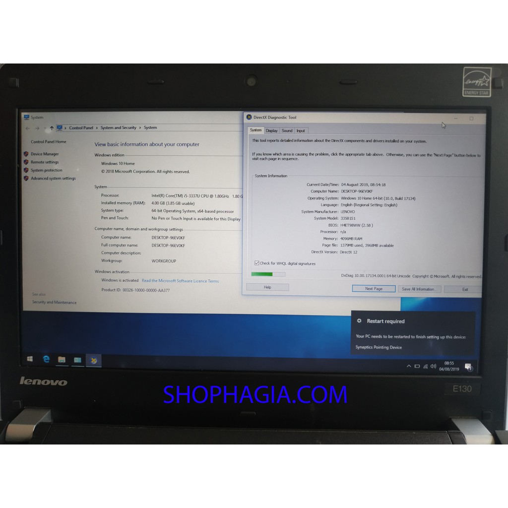 LAPTOP CŨ Lenovo ThinkPad Edge E130 giá sinh viên
