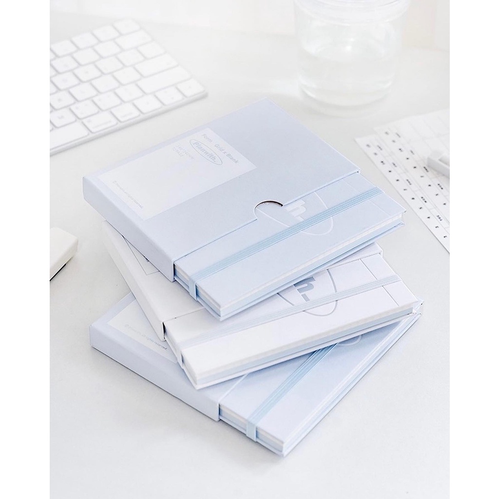 Sổ May Gáy PLANWITH Giấy 100Gsm Thương hiệu RosyPosy Form Vuông