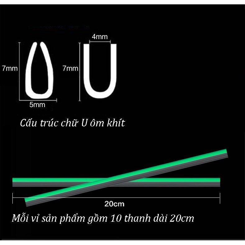 Nẹp trang trí hốc cửa gió ô tô 6 màu dài 2m | WebRaoVat - webraovat.net.vn