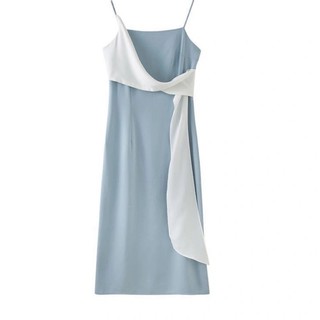 Đầm 2 dây vạt chéo có sẵn size s