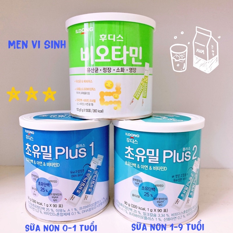 [Nhập khẩu] Sữa non, men vi sinh ILDong Choyumeal Plus Hàn Quốc