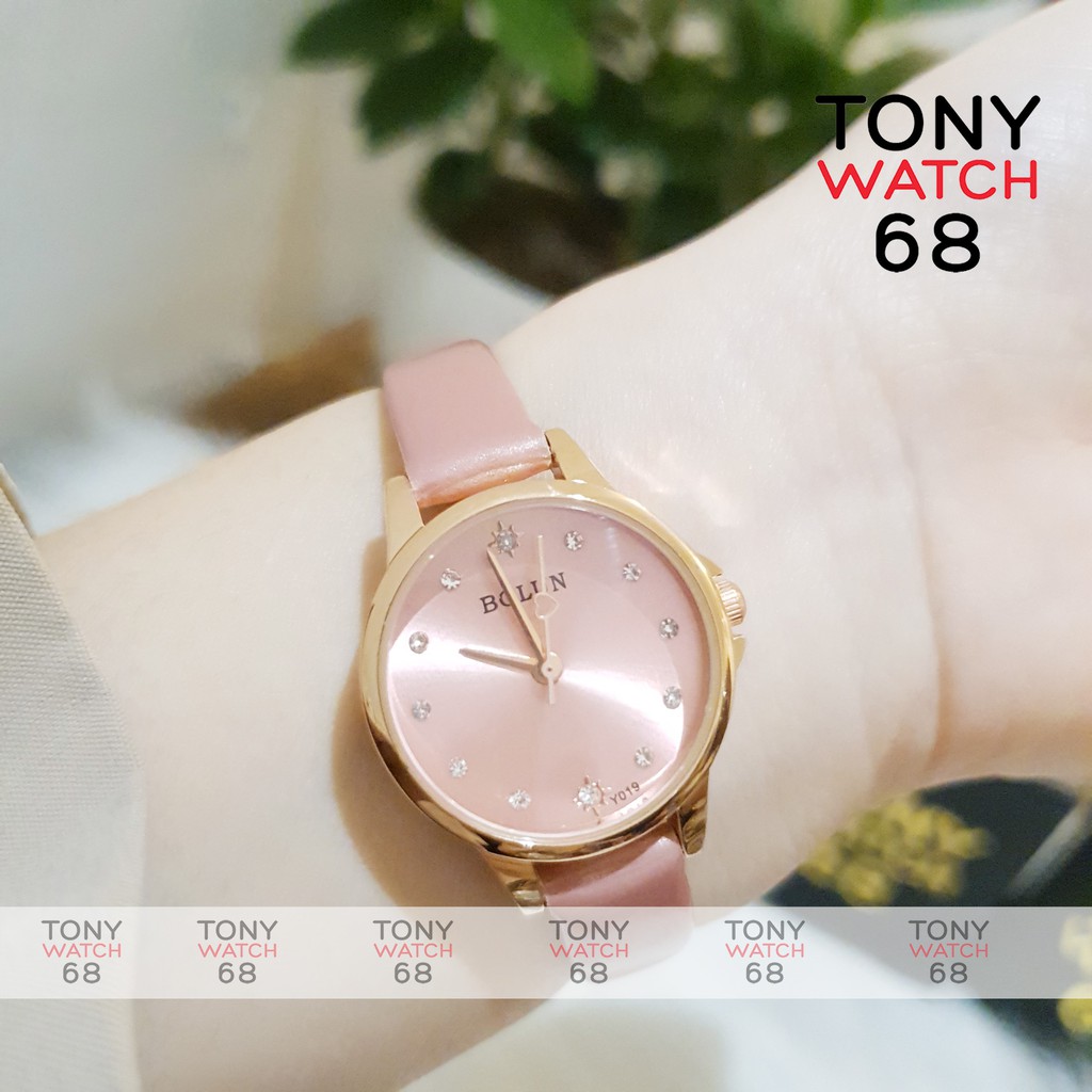  Đồng hồ nữ Bolun dây da mặt nhỏ đẹp số ngọc chống nước chính hãng Tony Watch 68 | BigBuy360 - bigbuy360.vn