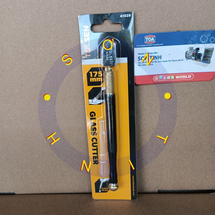 Dao cắt kính công nghiệp tolsen 41029 glass cutter (175mm)