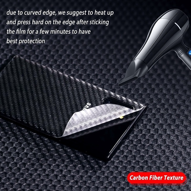 Phim Dán Sợi Carbon Bảo Vệ Mặt Sau Cho Realme C35 C25 C17 C15 C12 C11 C3 C21Y 9 8 7 6 5 Pro 5G 9i 7i