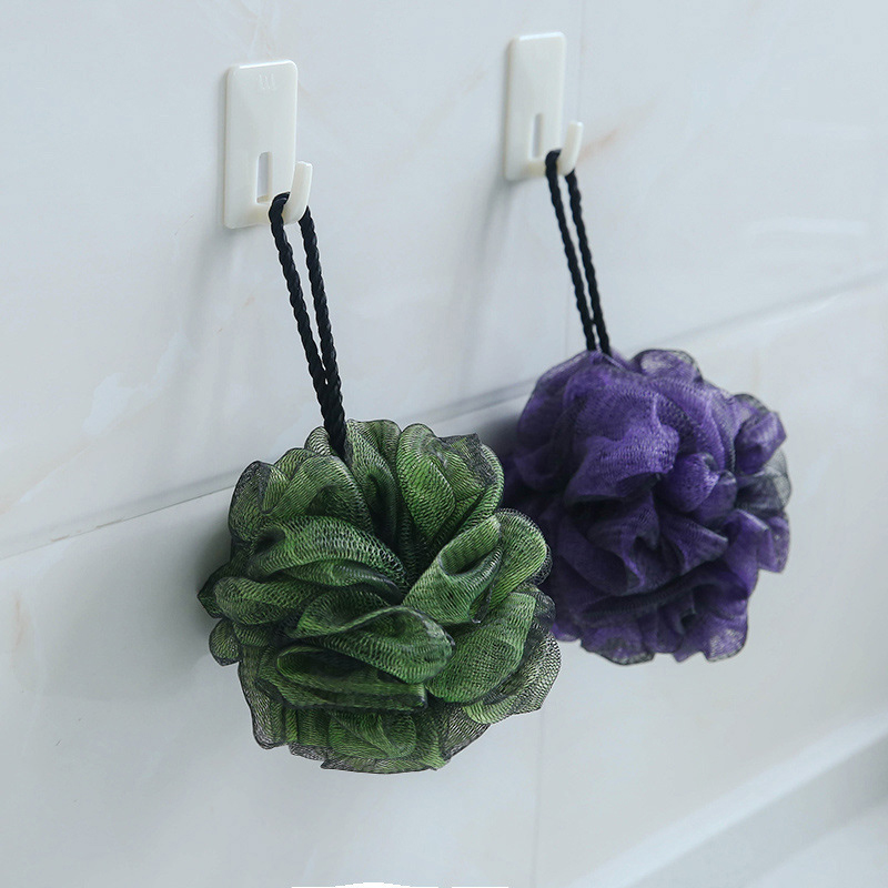 Super Soft Black Color Bath Ball Bath Flower 50g Bath Towel