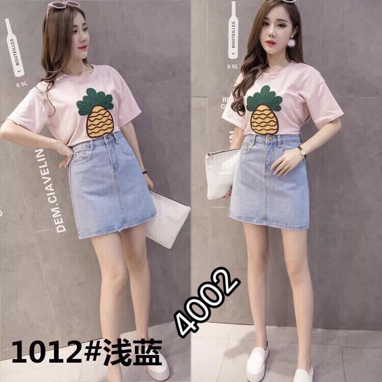 [Mã FAMAYWA giảm 10K đơn 50K] Chân Váy Jeans Chữ A Công Sở Thời Trang OHS4001-2 | BigBuy360 - bigbuy360.vn