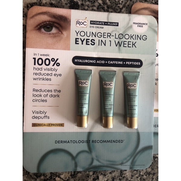 KEM DƯỠNG MẮT ROC HYDRATE + PLUMP EYE CREAM 15ML