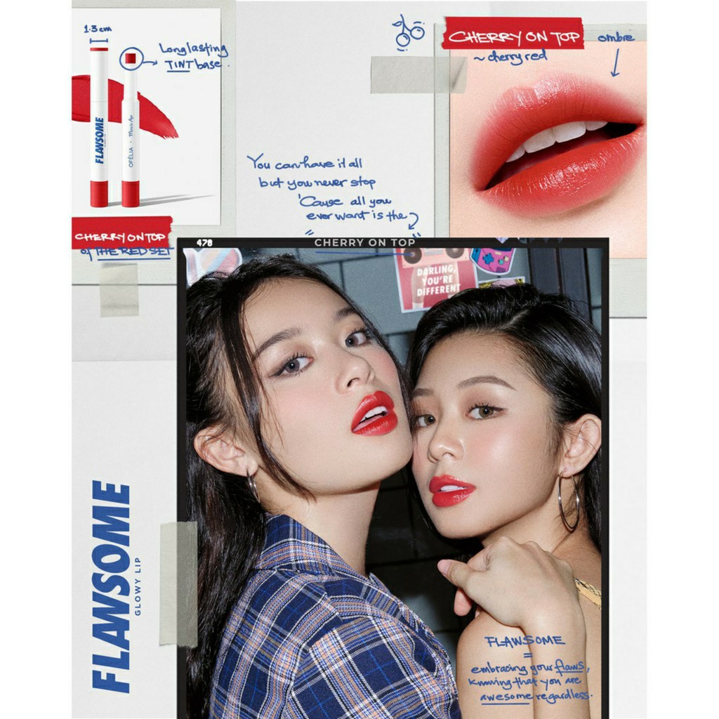 (NEW HOT) Son Thỏi OFELIA x MIRACLE APO FLAWSOME GLOWY LIP 2g