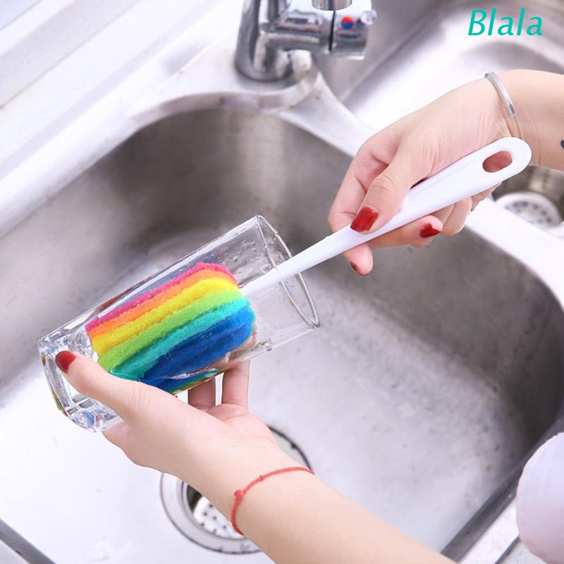 Cọ Vệ Sinh Ly Cốc/Chai Lọ/Chai Nước Em Bé Có Tay Cầm Dài Tiện Dụng
