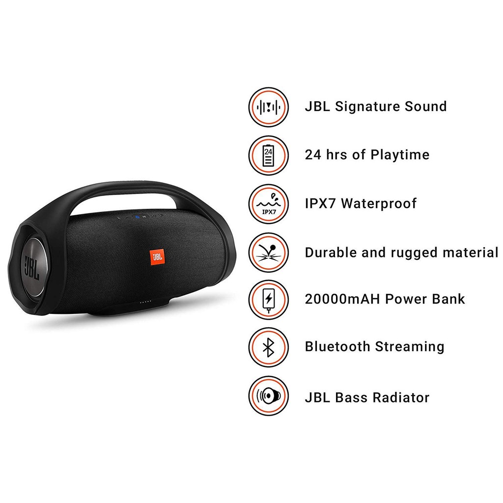 LOA BLUETOOTH JBL BOOMBOX - Loa Nghe Nhạc Hay Âm Thanh Chất Lượng - Công Suất 60W - Bảo Hành 12 Tháng