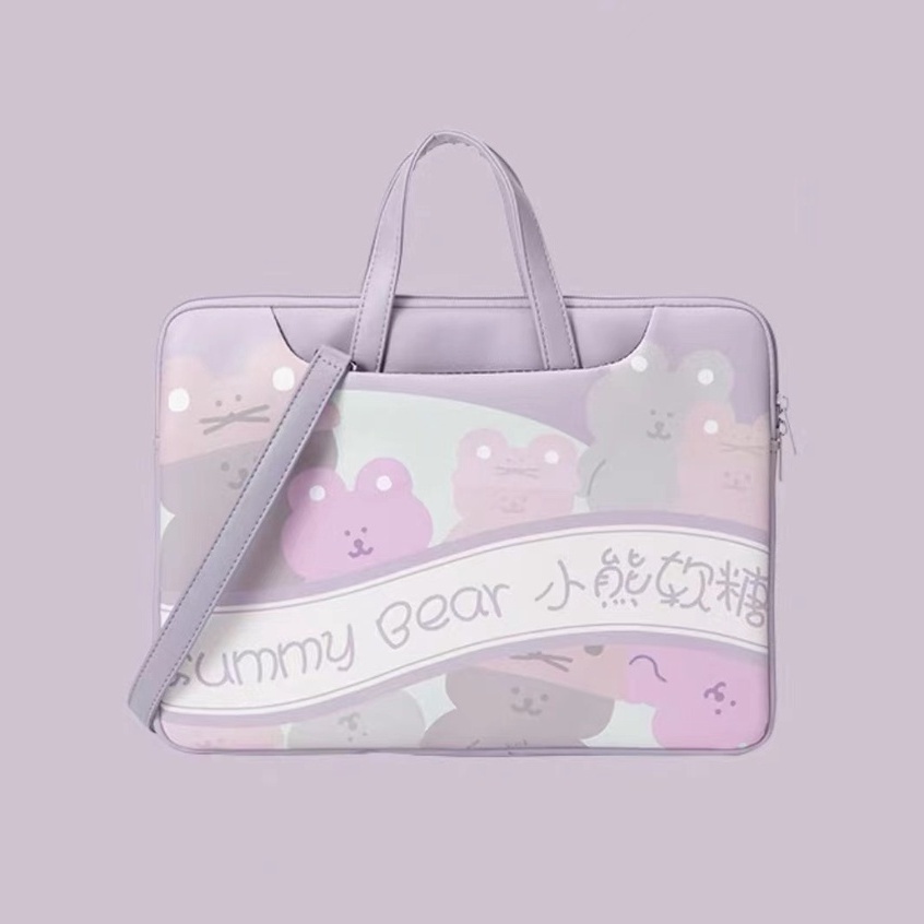 Túi Đựng Laptop Chống Sốc Không Thấm Nước Họa Tiết Hoạt Hình 13.3/14.1/15.6 inch