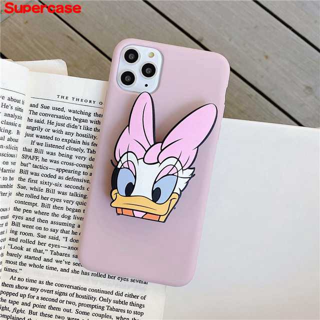 Ốp điện thoại giá đỡ hình Mickey Minnie 3D cho Samsung Galaxy Note 10 Plus A9 Pro 2016 J7 J2 Prime A9 A7 2018