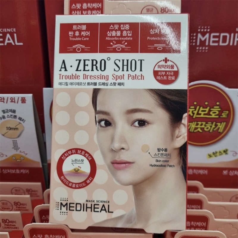 Miếng dán mụn viêm, mụn sưng, mụn bọc, mụn mủ Mediheal A Zero Shot Trouble Dressing Spot Patch LOVESKINCARE VN