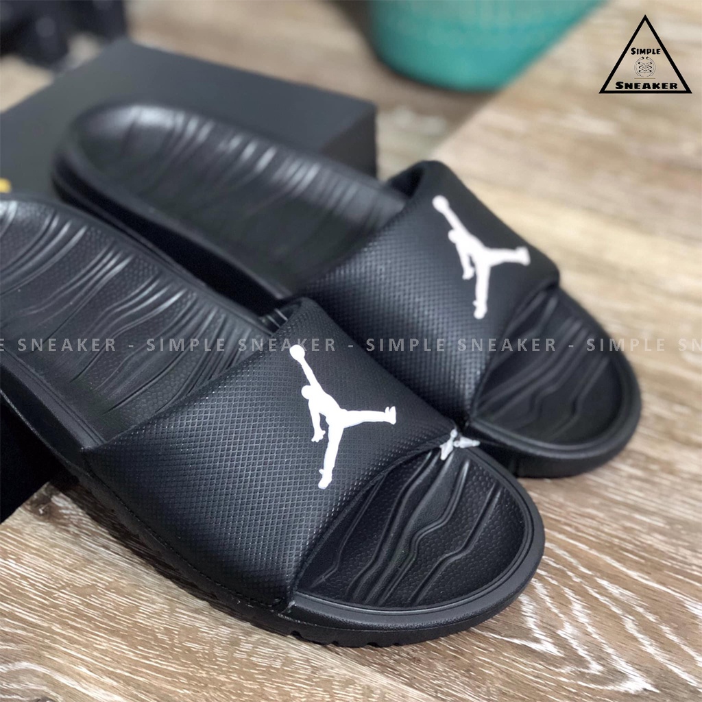 Dép Nike Jordan Chính Hãng FREESHIP Dép Jordan Break Slides Black White  [AR6374 010] - Simple Sneaker